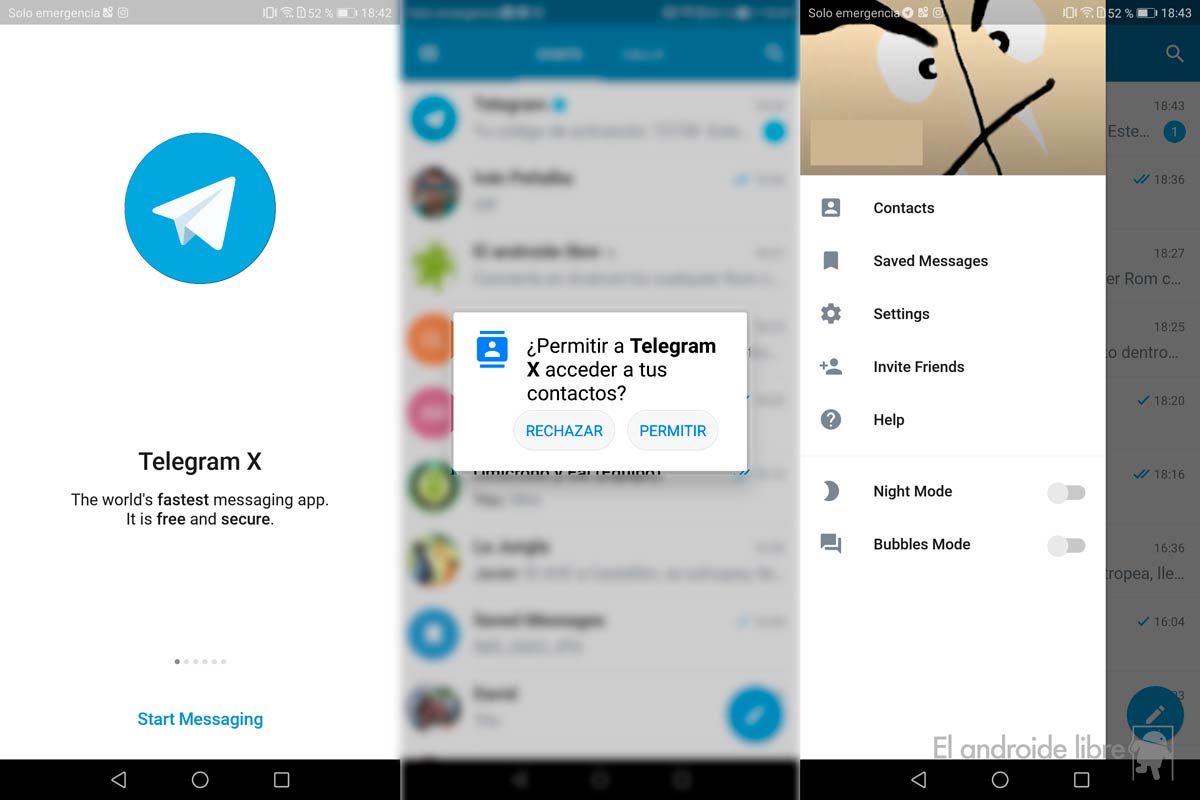 Telegram X, la alternativa oficial que funciona aún más rápido